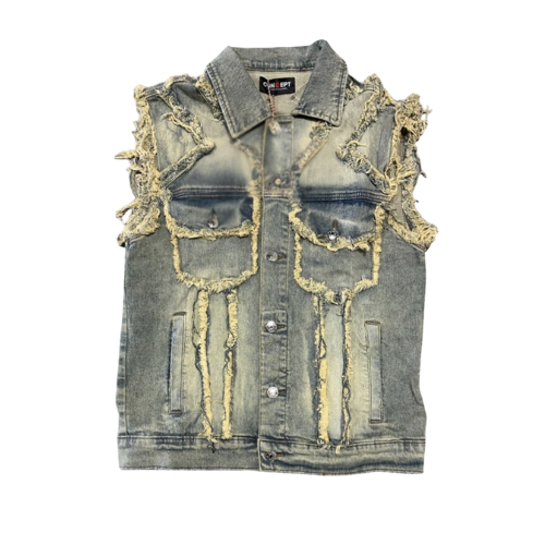 CONCEPT VTG JEAN VEST (HARRIS)