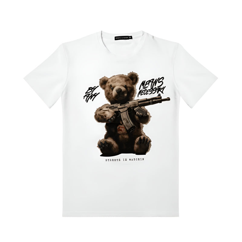 STREETZ IZ WATCHIN BY ANY MEANS NECCESSARY T-SHIRT