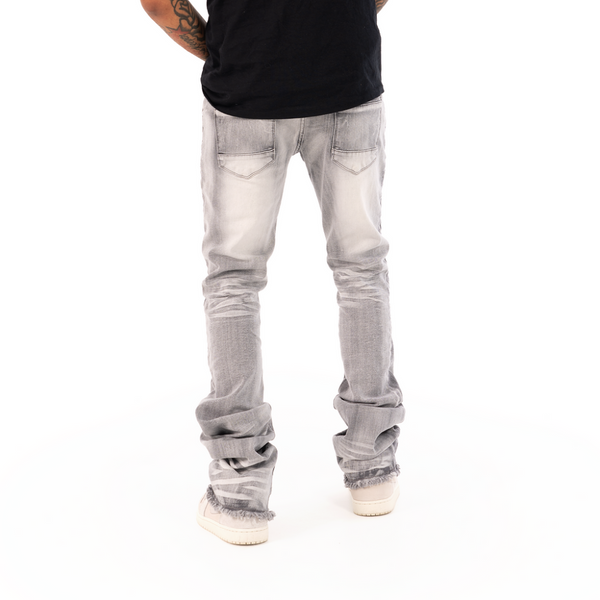 COPPER RIVET STACKED DENIM (GREY)