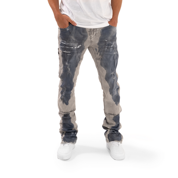 STREETZ IZ WATCHIN STACKED DENIM (GRAVEL GREY)