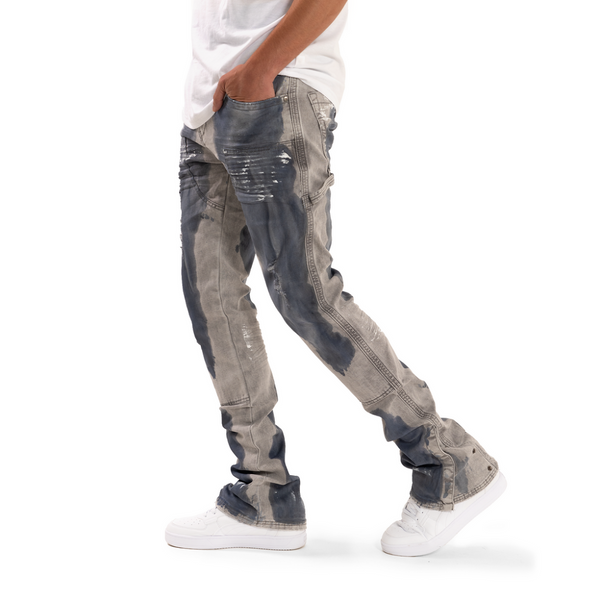 STREETZ IZ WATCHIN STACKED DENIM (GRAVEL GREY)
