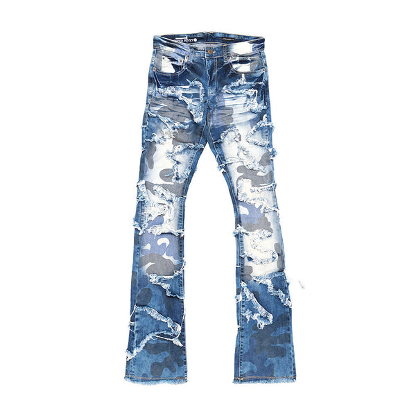 COPPER RIVET STACKED CAMO (MEDIUM SAND BLUE)