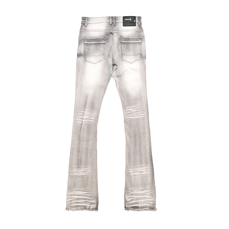 COPPER RIVET STACKED DENIM (GREY)