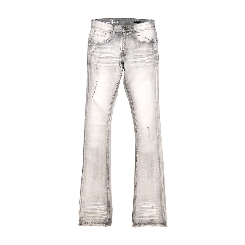 COPPER RIVET STACKED DENIM (GREY)