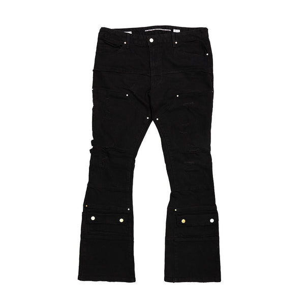 FIRST ROW BLACK STACKED CARGO