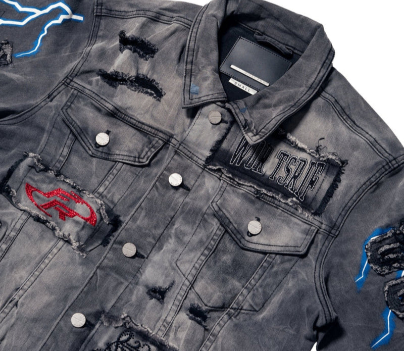FIRST ROW RADICAL EVOLUTION DENIM JACKET (GREYSTONE)