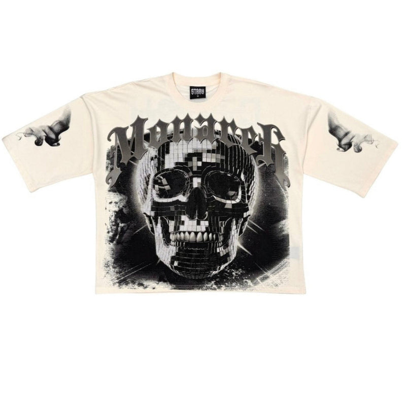 STRAY 3/4 SLEEVE TEE (WHITE)