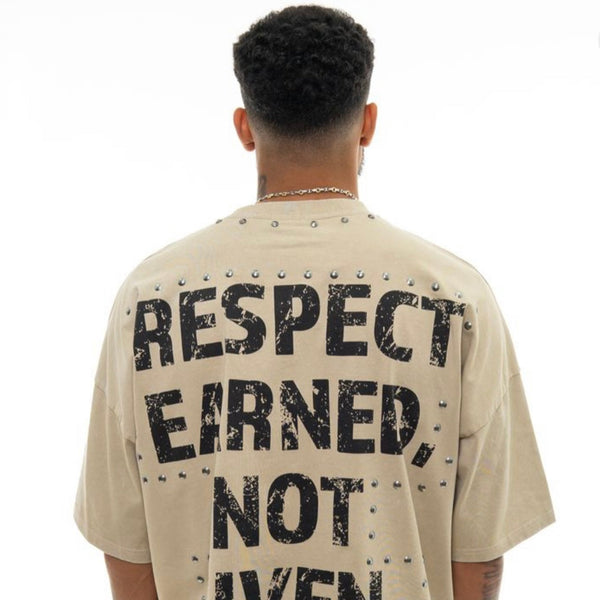 STRAY WIDE & CROP FIT TEE (CREAM)