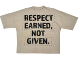STRAY WIDE & CROP FIT TEE (CREAM)