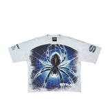 STRAY WIDE & CROP FIT TEE (LT GREY)