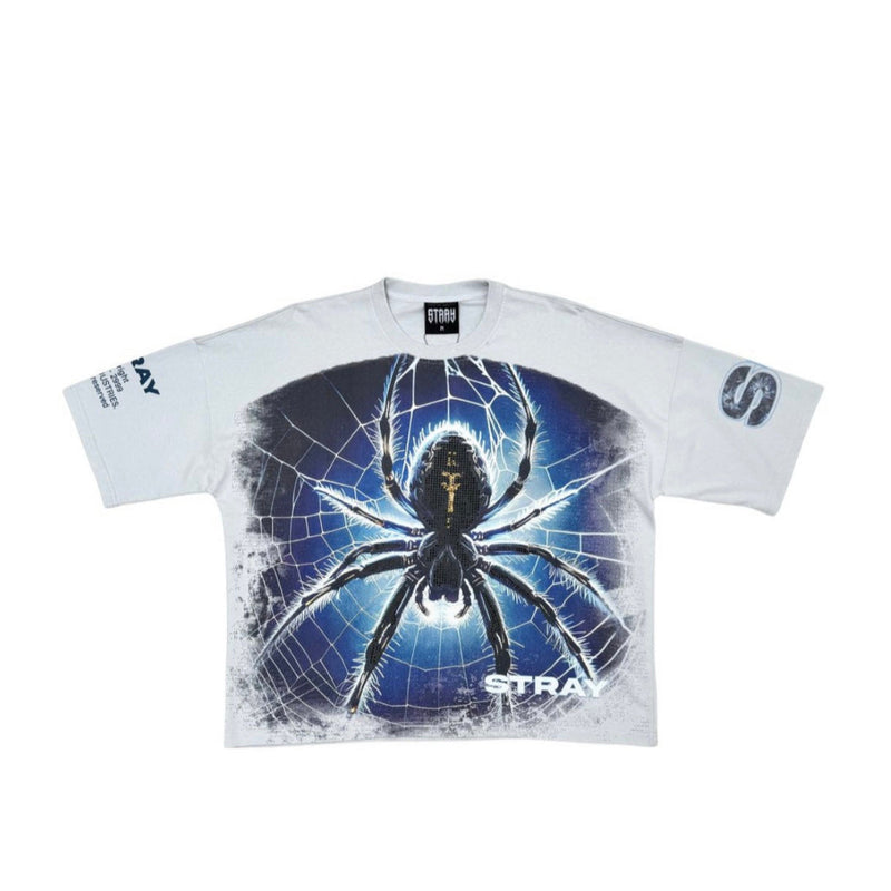 STRAY WIDE & CROP FIT TEE (LT GREY)