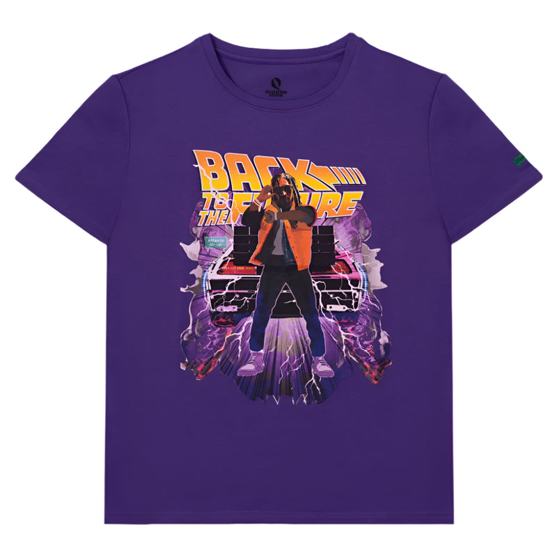 QUALIFIED DENIM BACK TO THE FUTURE "PARODY T-SHIRT