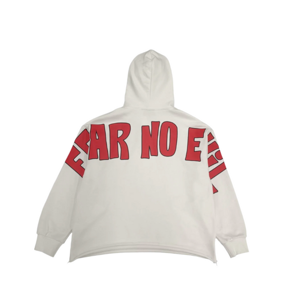 THE SYNDICATE FEAR NO EVIL HOODIE (RED/WHITE)