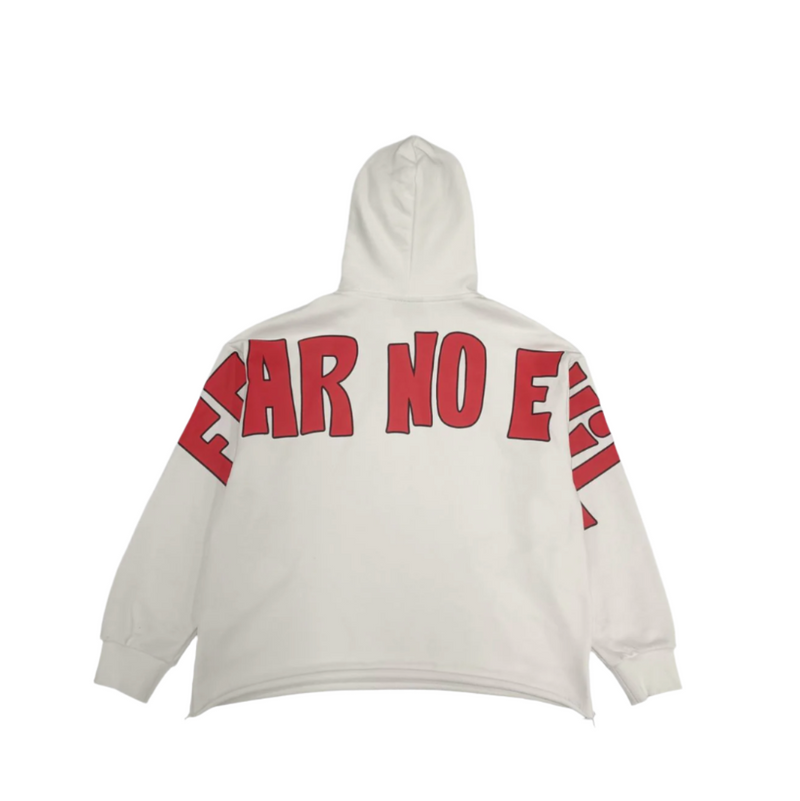 THE SYNDICATE FEAR NO EVIL HOODIE (RED/WHITE)
