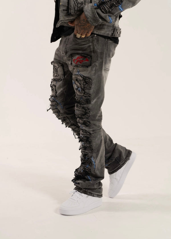 FIRST ROW RADICAL EVOLUTION STACKED DENIM