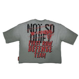 FIRST ROW WARNING NOT SO QUIET BURNING SKY CROPPED TEE