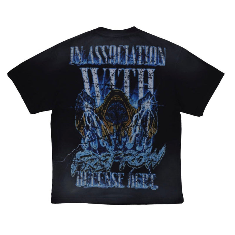 FIRST ROW WAKE UP AND BE FIERCE FLAME SKULL WASHED TEE