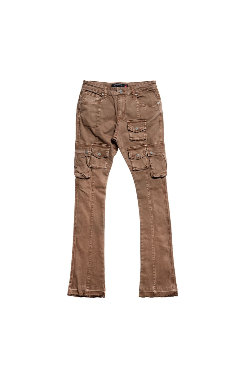 GUNZINII WARRIOR FLARE CARGO GZ306 (BROWN)