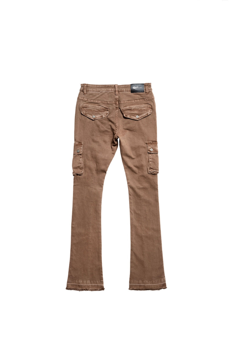 GUNZINII WARRIOR FLARE CARGO GZ306 (BROWN)