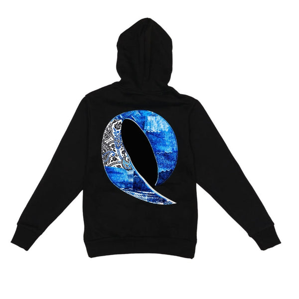 QUALIFIED DENIM HOODIE (BLACK)