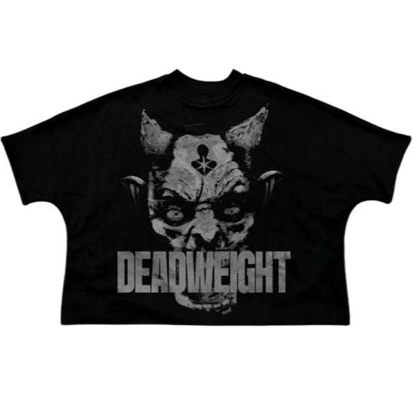 THE SYNDICATE "DEADWEIGHT" OVERSIZED CROPPED TEE (BLACK)