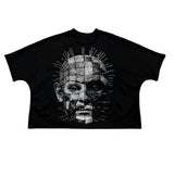 THE SYNDICATE "PINHEAD" OVERSIZED CROPPED TEE (BLACK)