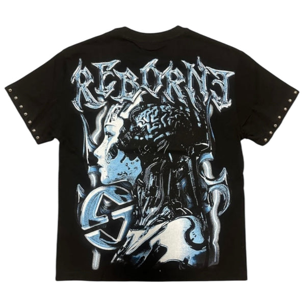 THE SYNDICATE "REBORNE TEE" (BLACK/BLUE)