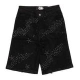 VICIOUS VC826 EMBELLISHED RHINESTONE SHORTS (BLACK)