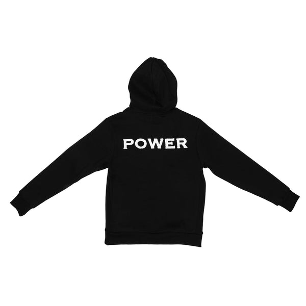 QUALIFIED DENIM HORSEPOWER PATCH HOODIE