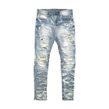 SMOKE RISE SLIM TAPERED FIT JEANS (HUNTER BLUE)