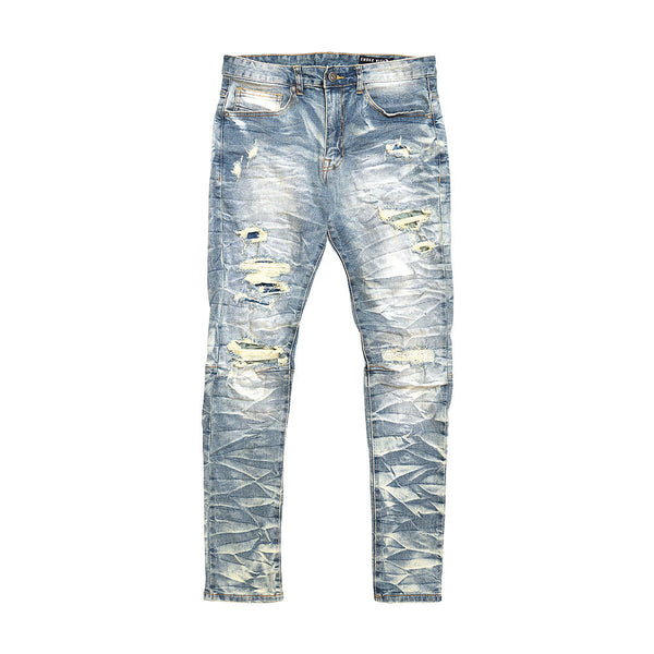 SMOKE RISE SLIM TAPERED FIT JEANS (HUNTER BLUE)