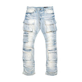 SMOKE RISE STACKED CARGO (SANTORINI BLUE)
