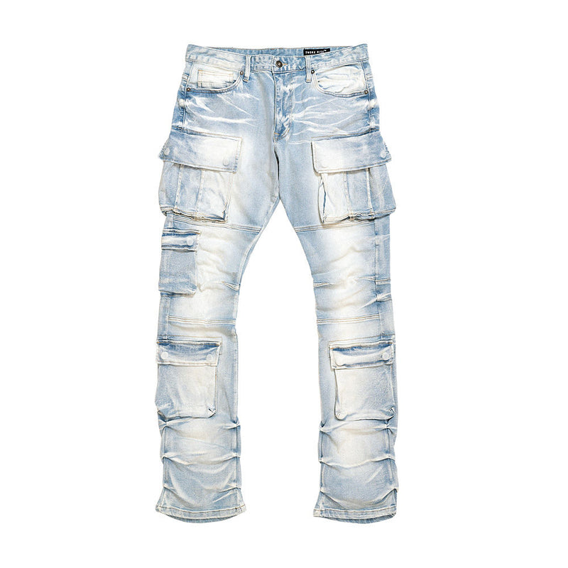 SMOKE RISE STACKED CARGO (SANTORINI BLUE)